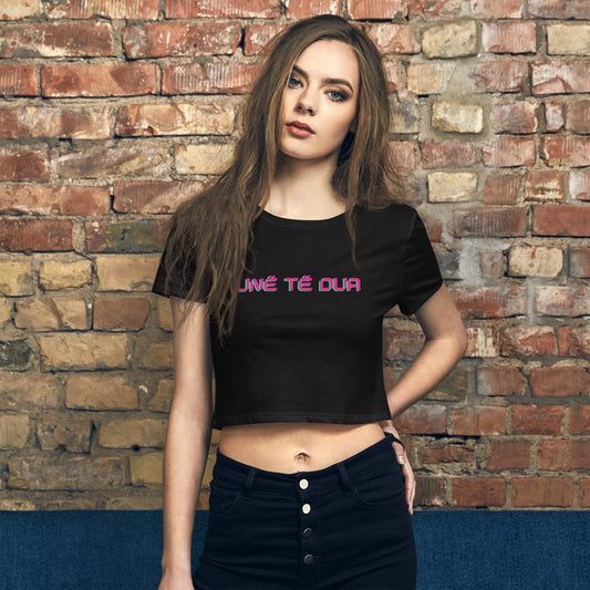 Women’s Crop Tee (Unë të dua)